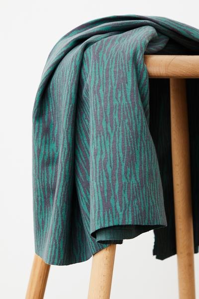 mind the Maker - Organic Bark Jacquard - Calm Grey-Chalky Green